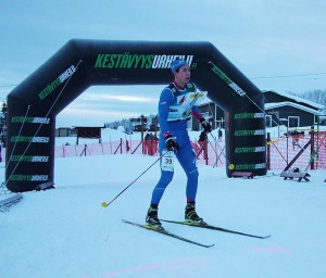 Today’s winner Andrey Lamov in the finish.